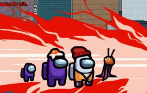 Gimkit Among Us Falling Animation GIF