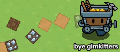 Gimkit Cart Rolling Away Block Trails GIF