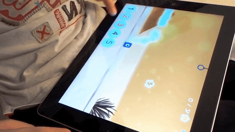 Gimkit Kids Game On Tablet GIF