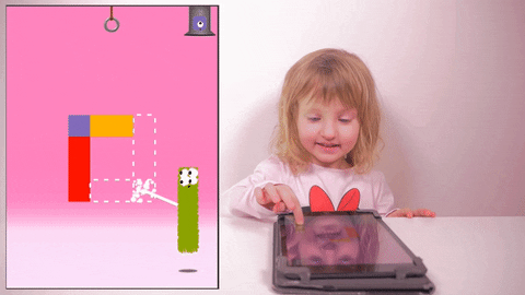 Gimkit Little Girl Playing Interactive Game GIF