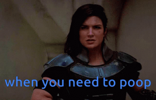 Gina Carano When You Need Gotta Poop GIF