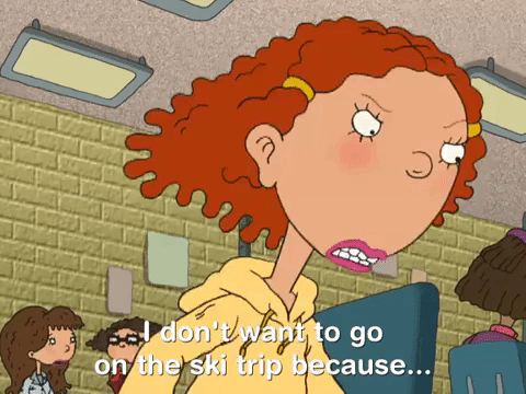 Ginger Foutley I Can't Ski GIF