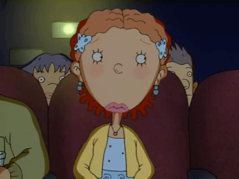 Ginger Foutley In Movie Theater GIF