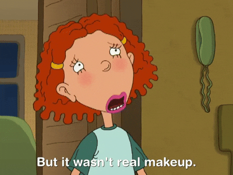 Ginger Foutley Used Fake Makeup GIF