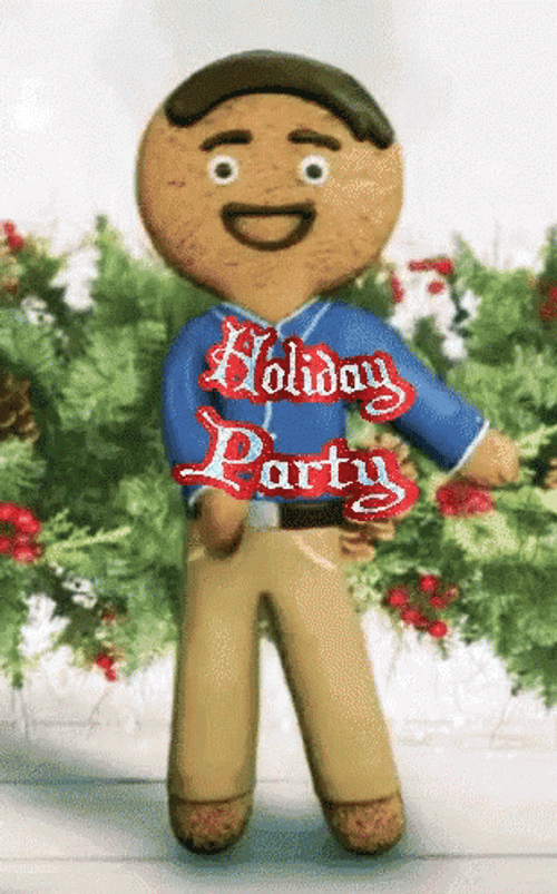 Gingerbread Man Holiday Time GIF
