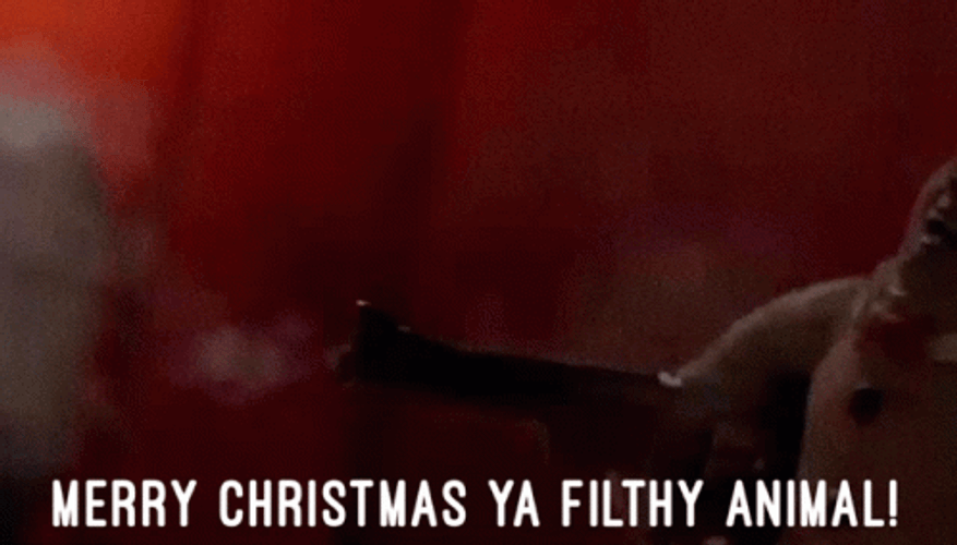 Gingerdead Merry Christmas You Filthy Animal GIF