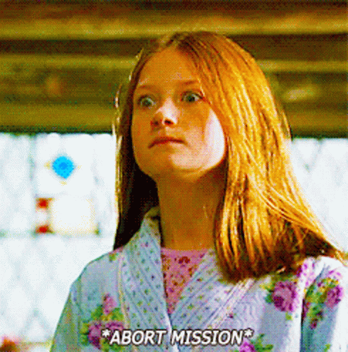 Ginny Weasley Abort Mission GIF
