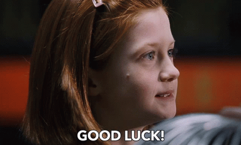 Ginny Weasley Good Luck GIF