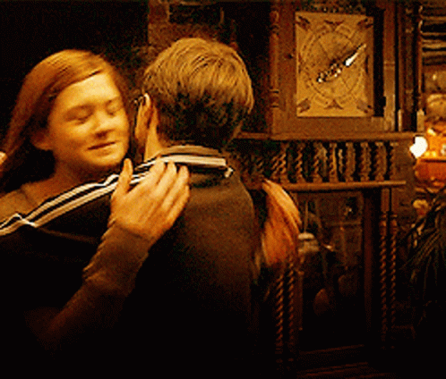 Ginny Weasley Hugging Harry Potter GIF