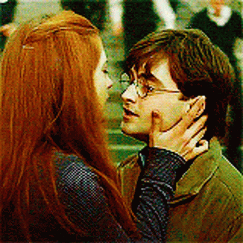 Ginny Weasley Kissing Harry Potter GIF