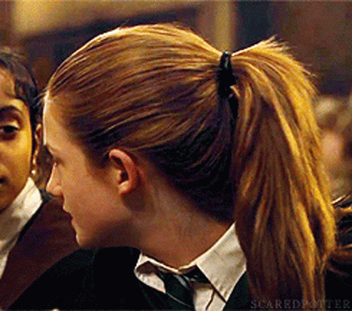 Ginny Weasley Turning Head GIF
