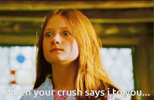 Ginny Weasley When Your Crush Says I GIF