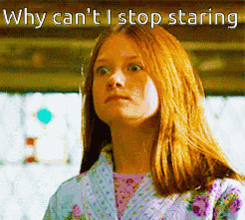 Ginny Weasley Why Cant I Stop Staring GIF