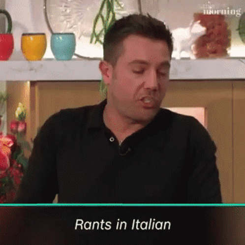 Gino D'acampo Rants In Italian GIF