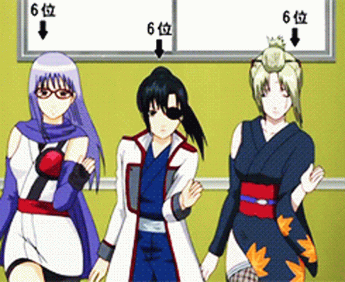Gintama Characters Showing Off Dancing Skills GIF