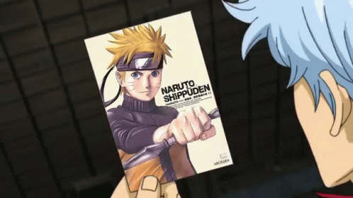 Gintoki Sakata Naruto Poster Reaction Gintama GIF