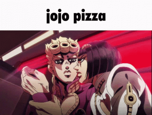 Giorno Giovanna Jojo Pizza GIF