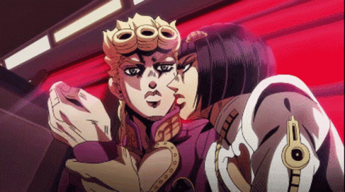 Giorno Giovanna Staring Bruno GIF