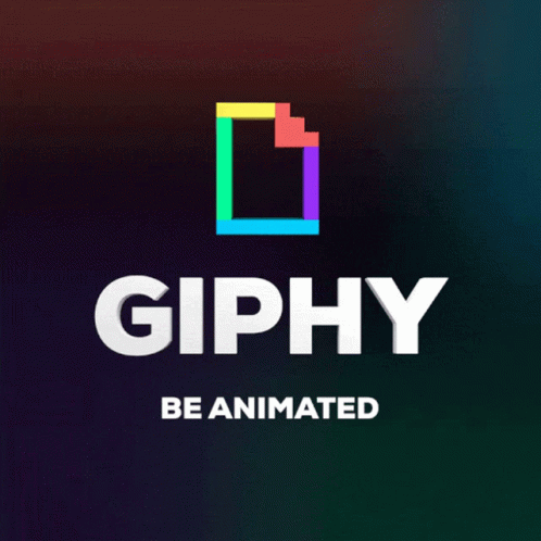 Giphy Logo Saying Be Animated GIF