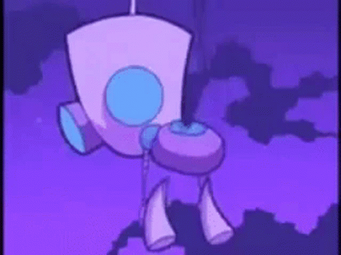 Gir Robot Hanging Up High GIF