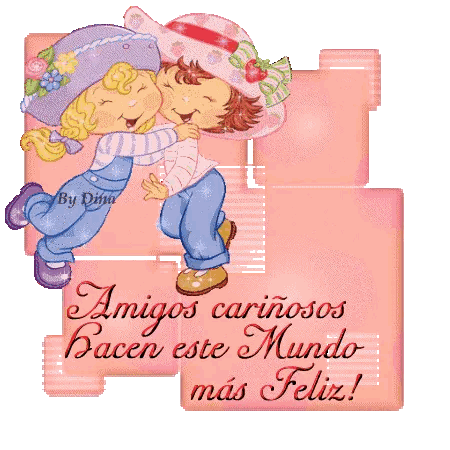 Girl and Boy Hugging Amigos Cariñosos