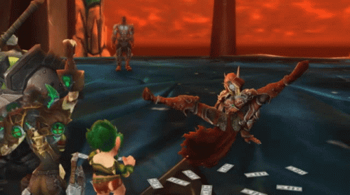 Girl And Man Holding Swords GIF