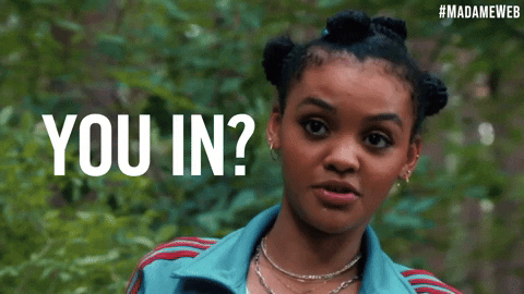 Girl Asking Are You In GIF