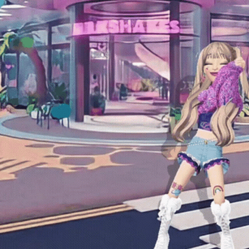 Girl at Milkshake Shop