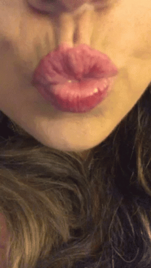 Girl Blow Some Kiss GIF