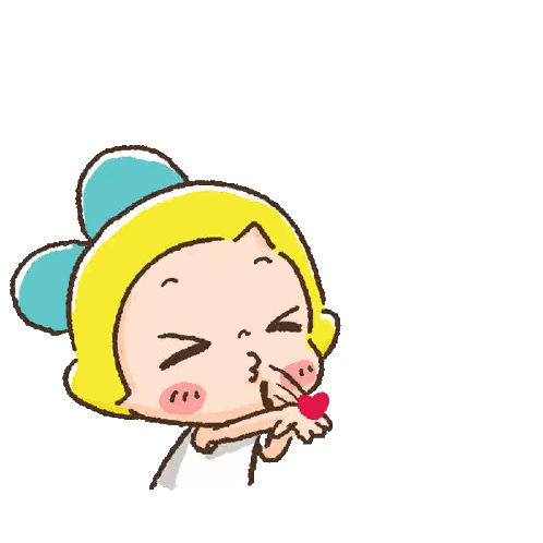 Girl Blowing Kiss Next to Red Heart