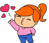 Girl Blowing Kiss