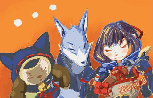 Girl Cat Wolf @kaitou_30