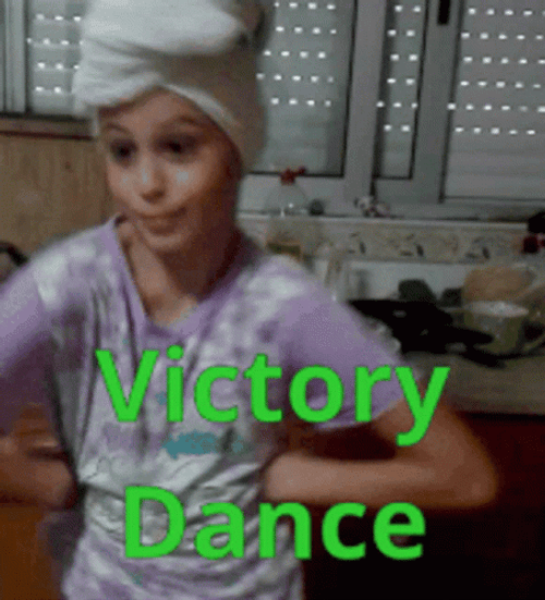 Girl Chicken Victory Dance GIF