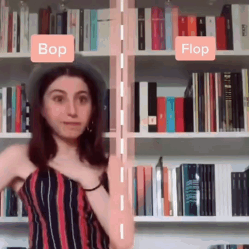 Girl Chooses Flop GIF