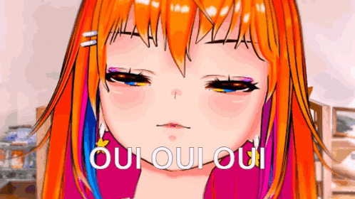 Girl Close Up Saying Oui Oui Oui
