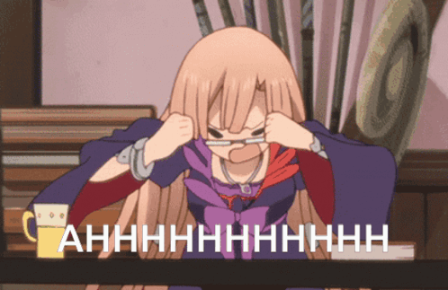 Girl Covering Ears Saying Ahhhh