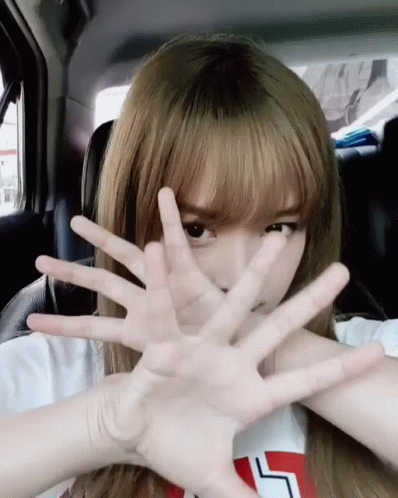 Girl Covering Face In Car With L Shirt GIF