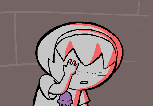Girl Covering Face with Facepalm