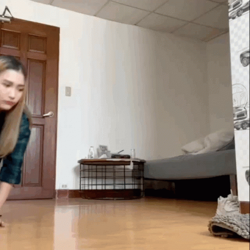 Girl Crawling Like A Dog GIF