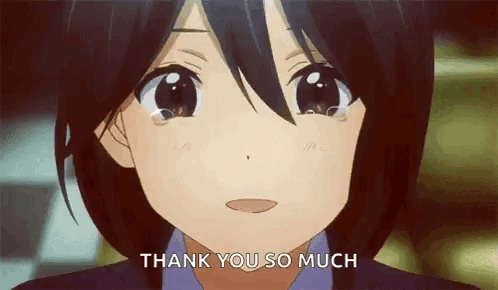 Girl Crying Saying Thank You