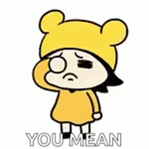 Girl Crying Saying You Mean
