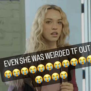 Girl Crying with Tears Out