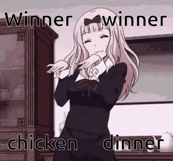 Girl Dancing In Kitchen Winner Winner Chicken Dinner GIF