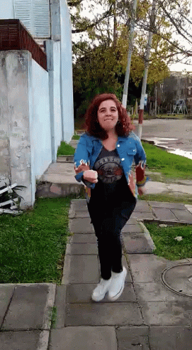 Girl Dancing Power Walking GIF
