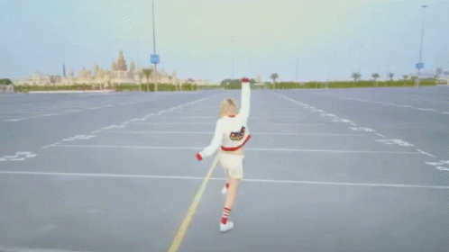 Girl Dancing While Sprint GIF
