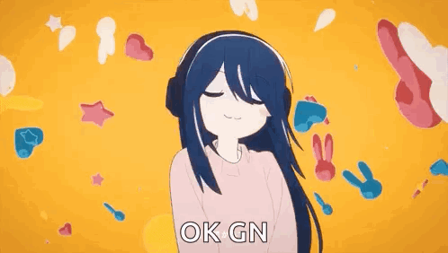 Girl Dancing With Rabbits And Stars GIF