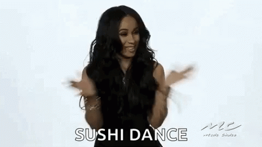Girl Does Sushi Dance GIF
