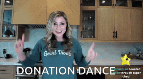 Girl Doing Donation Dance GIF