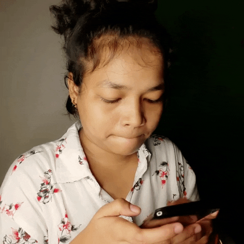 Girl Doing Phone Fast Typing GIF