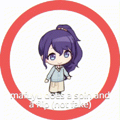 Girl Doing Spin and Flip in Red Circle